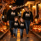 Personalized Spooky Squad Halloween Sweatshirt - Custom Ghost Family Outfit