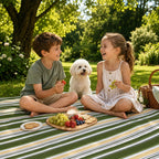 Extra Large Waterproof Picnic Blanket – 76.8 × 78.7 in Foldable 600D Oxford Outdoor Mat