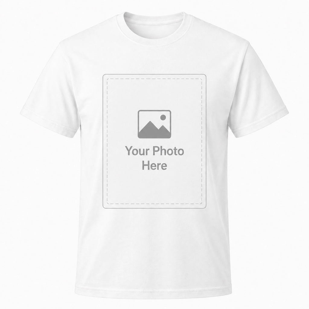 Custom Pet Portrait Matching T-Shirts for Men & Pets | Personalized Photo Shirt Set
