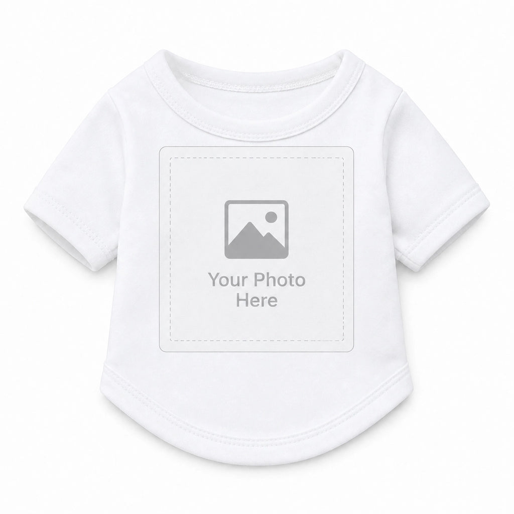 Custom Pet Portrait Matching T-Shirts for Men & Pets | Personalized Photo Shirt Set