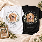 Personalized pet memorial T-shirt with custom photo, name and dates – image 4