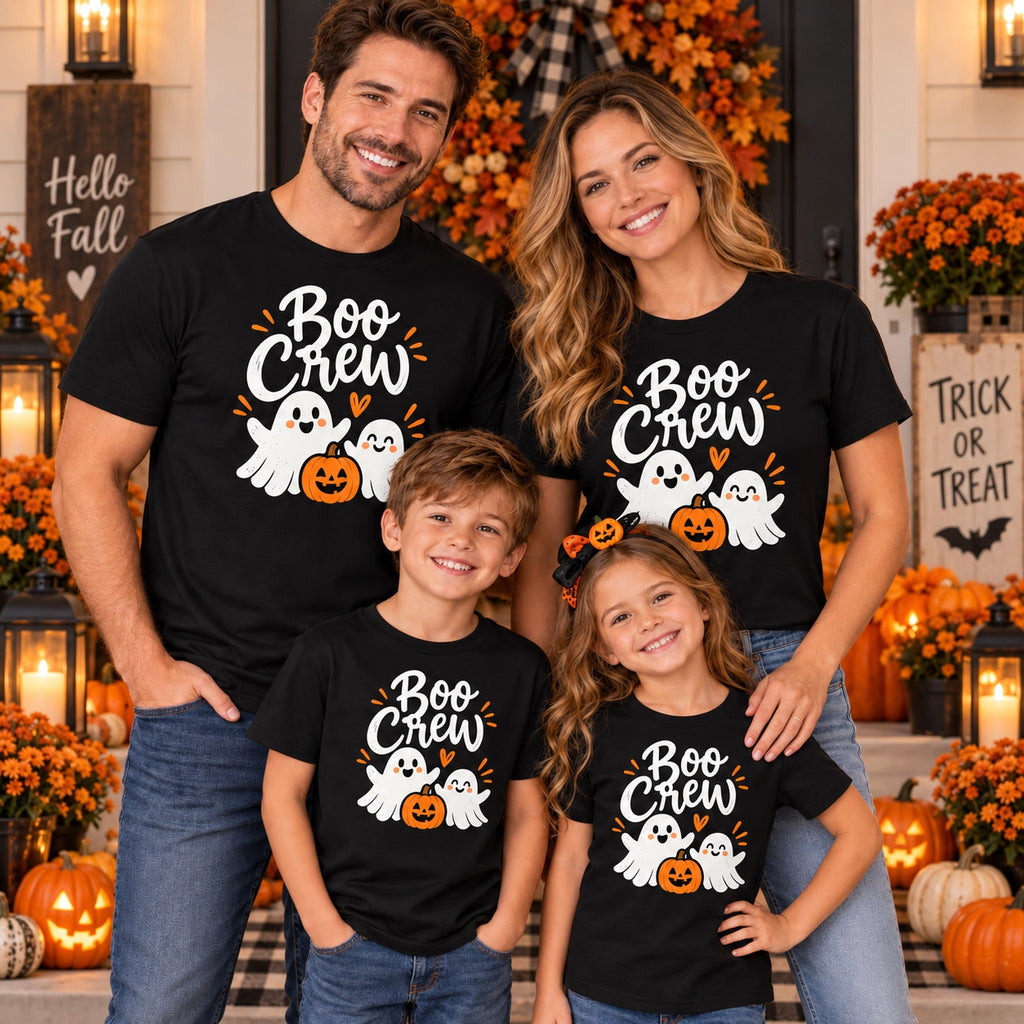 Custom Halloween family matching shirts with personalized names – gallery image 7