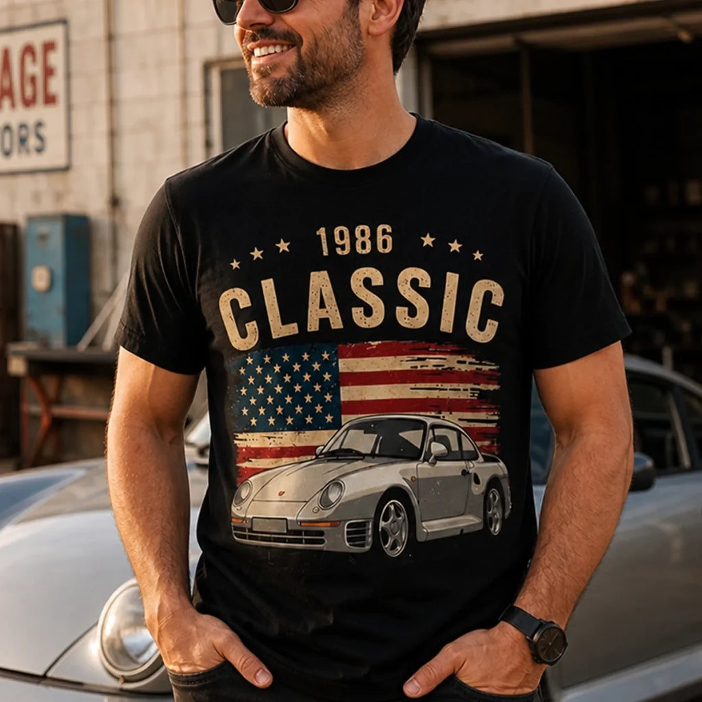 Custom vehicle photo and year shirt gift for car lovers
