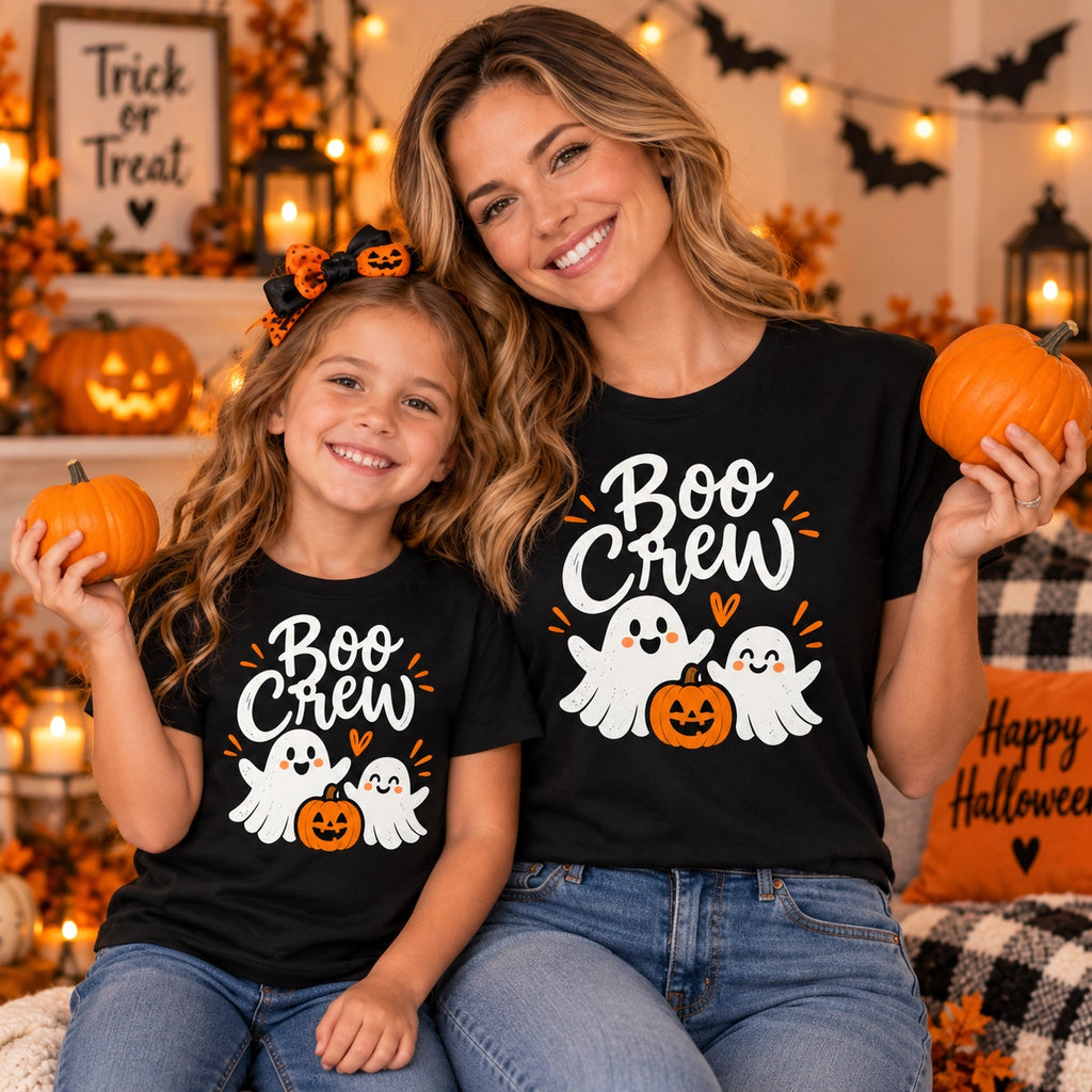 Custom Halloween family matching shirts with personalized names – gallery image 8