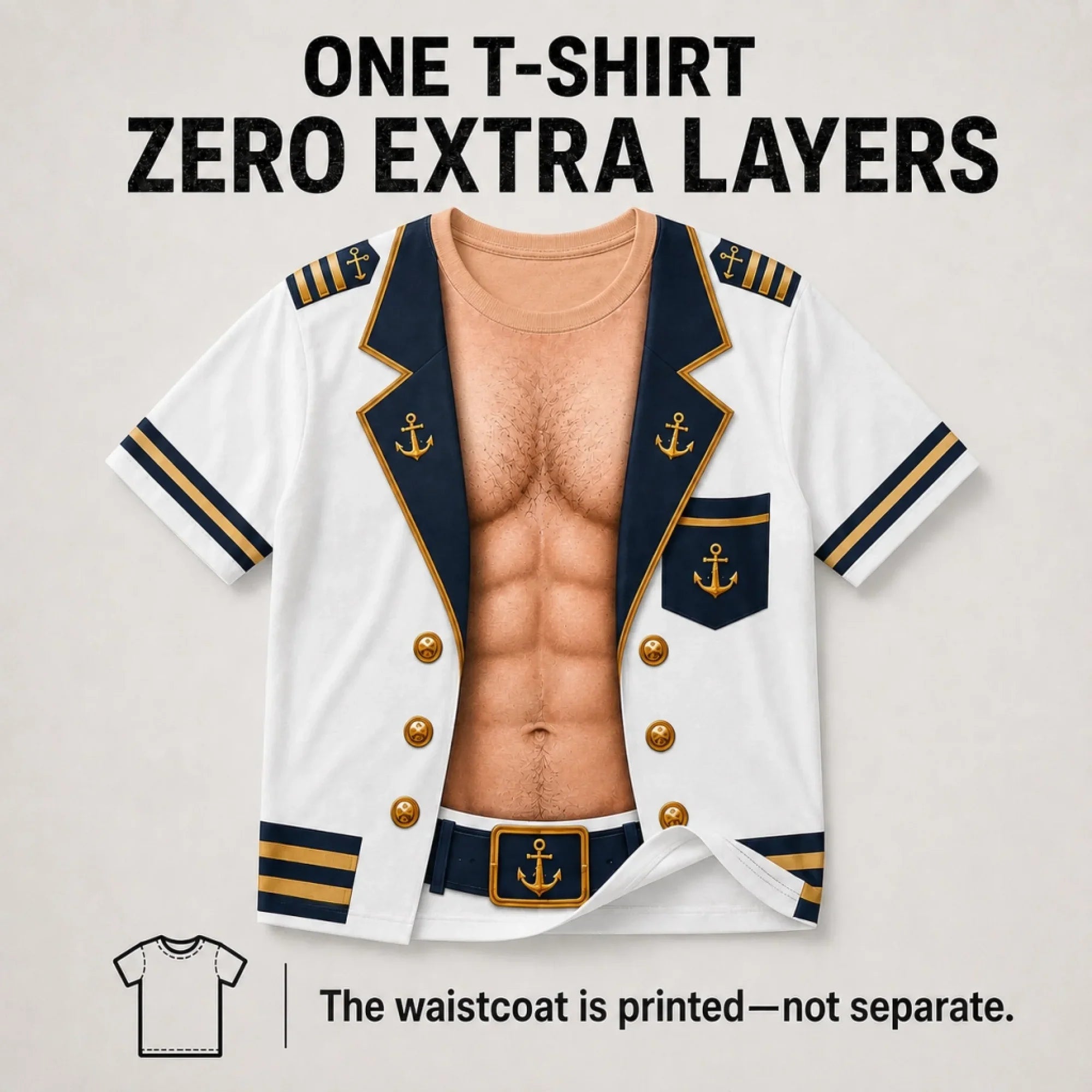 Funny Muscle Body T-Shirt For Men