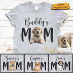 Personalized Pet Photo Mom T-Shirt – Custom Pet Name Shirt for Women