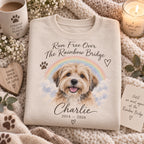Personalized pet memorial sweatshirt with custom photo, name and dates – image 6