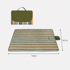 Extra Large Waterproof Picnic Blanket – 76.8 × 78.7 in Foldable 600D Oxford Outdoor Mat