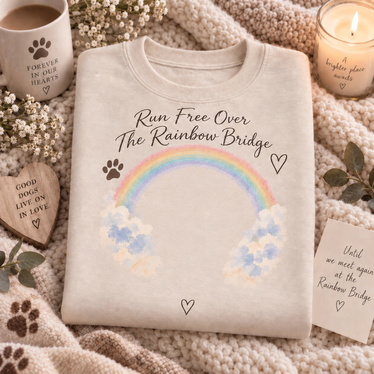 Personalized pet memorial sweatshirt with custom photo, name and dates – image 7