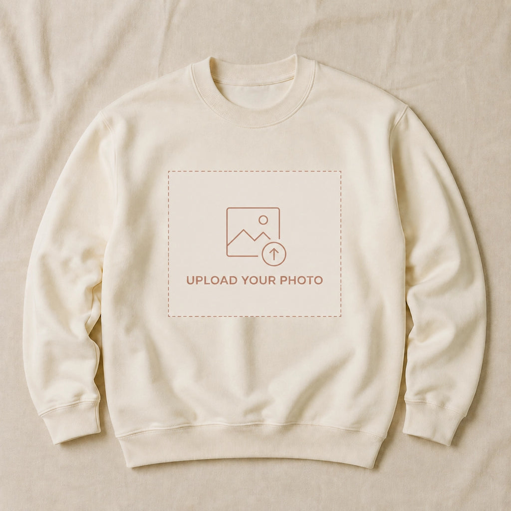 Custom Family Photo Crewneck Sweatshirt – Men, Women & Kids