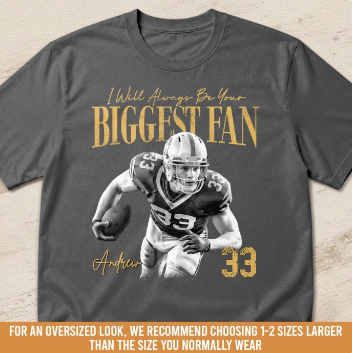 Custom Football Photo T-Shirt – Personalized Game Day Shirt