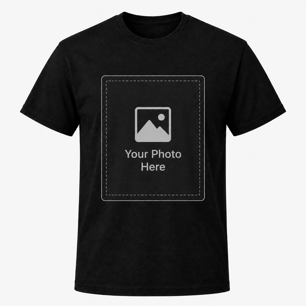Custom Pet Portrait Matching T-Shirts for Men & Pets | Personalized Photo Shirt Set