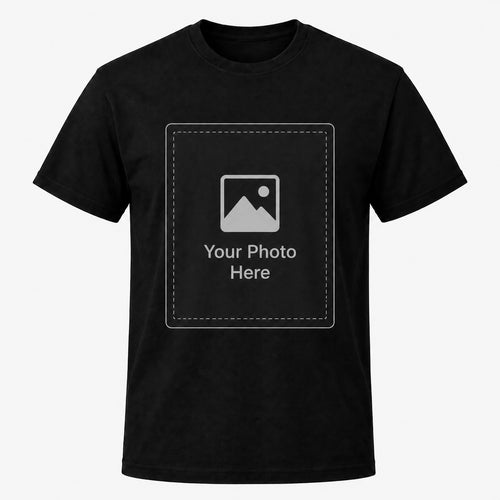 Custom Pet Portrait Matching T-Shirts for Men & Pets | Personalized Photo Shirt Set